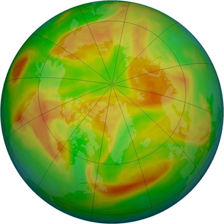 Arctic ozone map for 23 April 2008